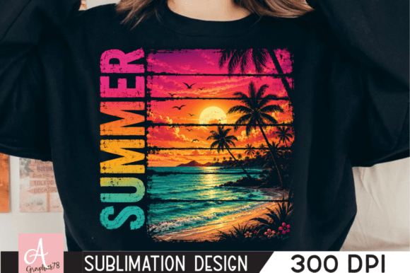 Download Vintage Summer Sunset Beach PNG - Beach png Collection