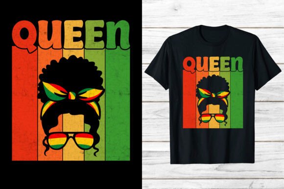 Download Black History Month Queen T-shirt Eps - Premium Resources