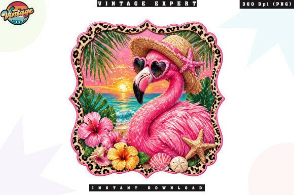 Download Tropical Flamingo Sunset Beach PNG - Beach png Collection